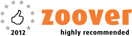  In 2012 ontvangen 'Highly Recommended Label' van Zoover 